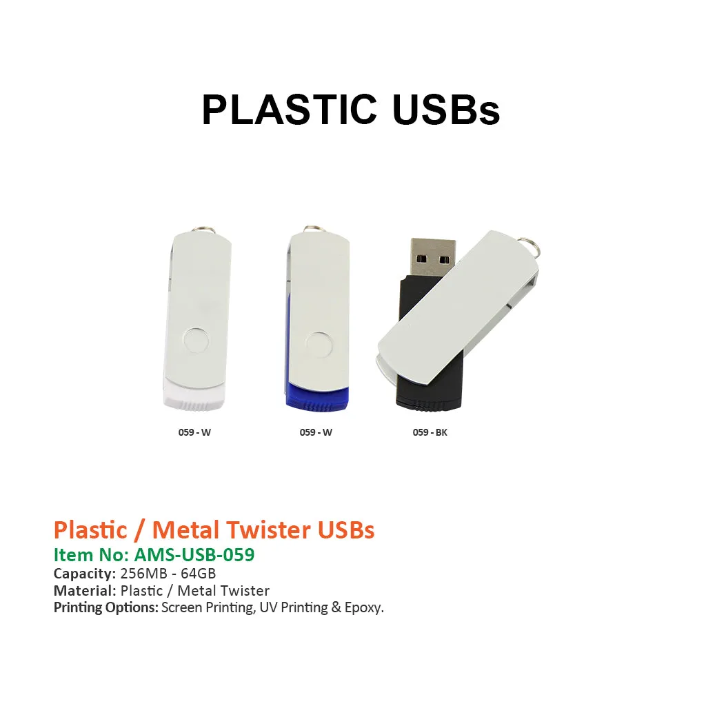 Plastic / Metal Twister USBs