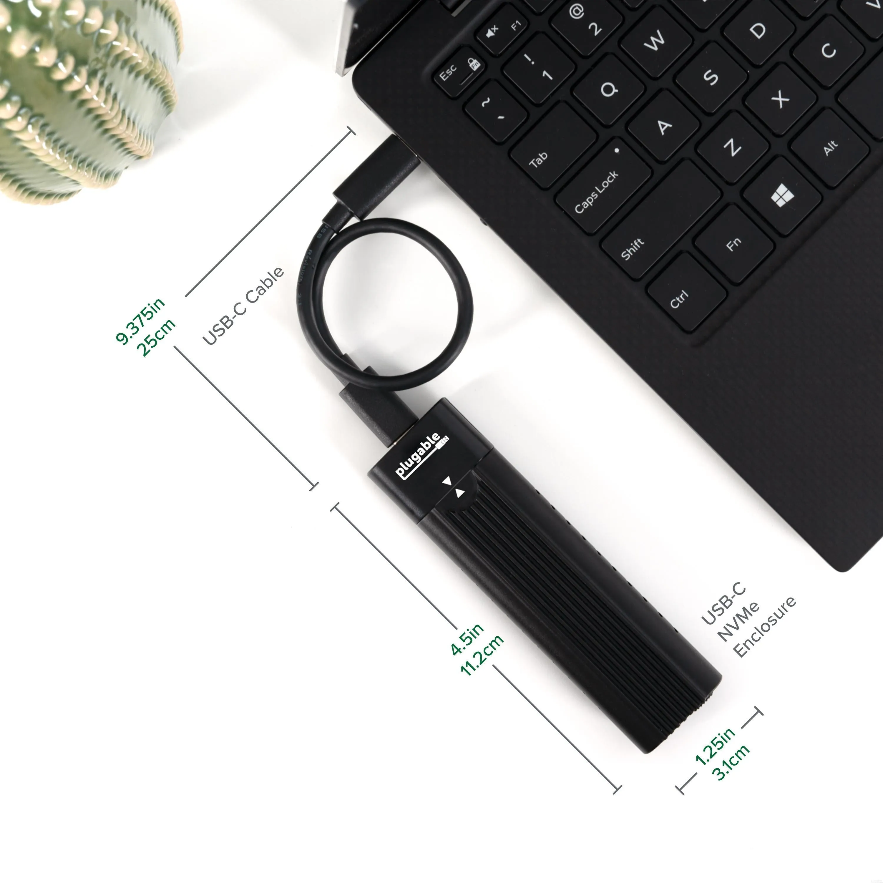 Plugable USB 3.1 Gen 2 Tool-free NVMe Enclosure