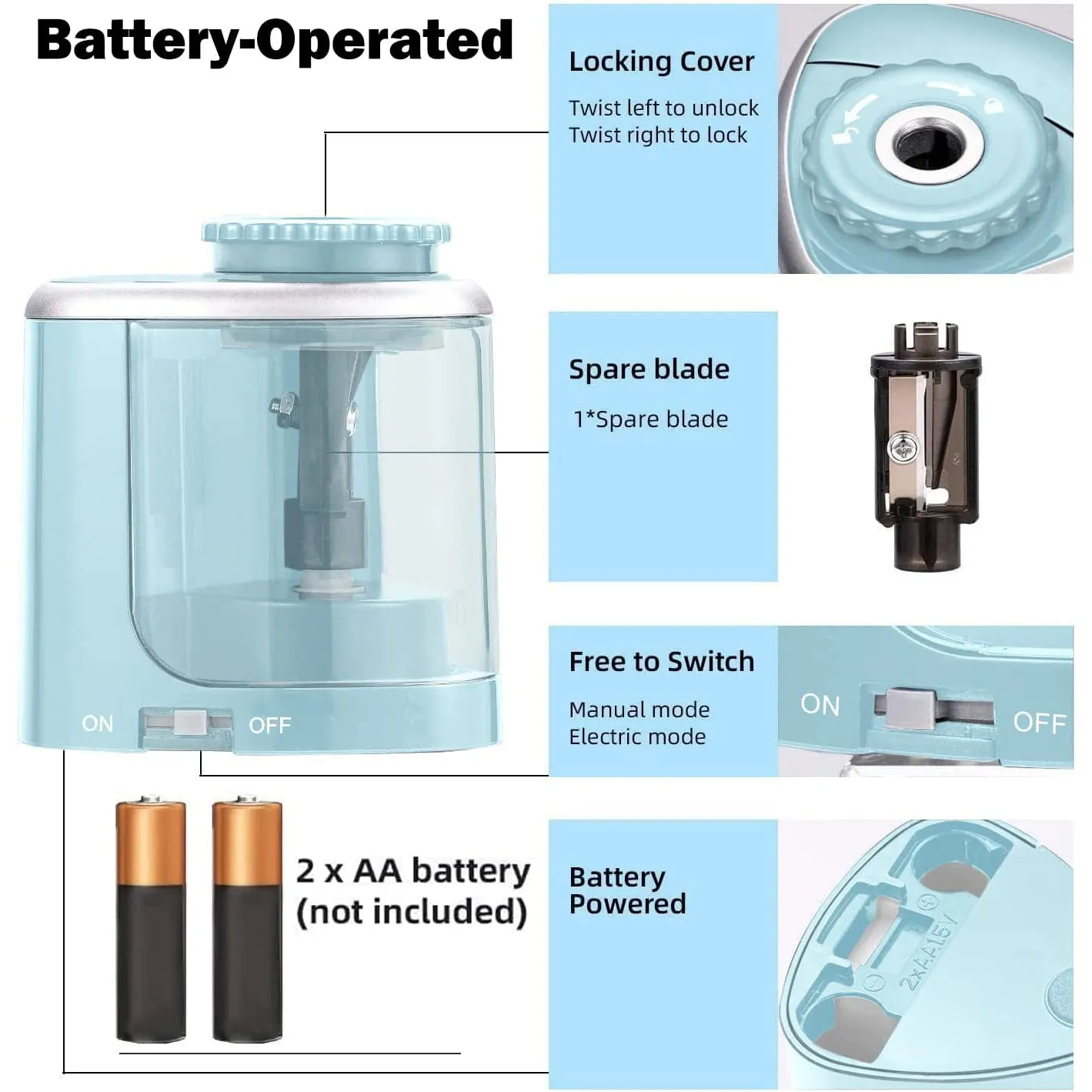 Portable Electric Pencil Sharpeners