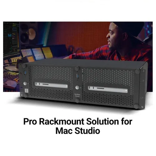 RackMac Studio - Install and Secure One or Two Mac Studio Computers in a Standard 19-inch Rack