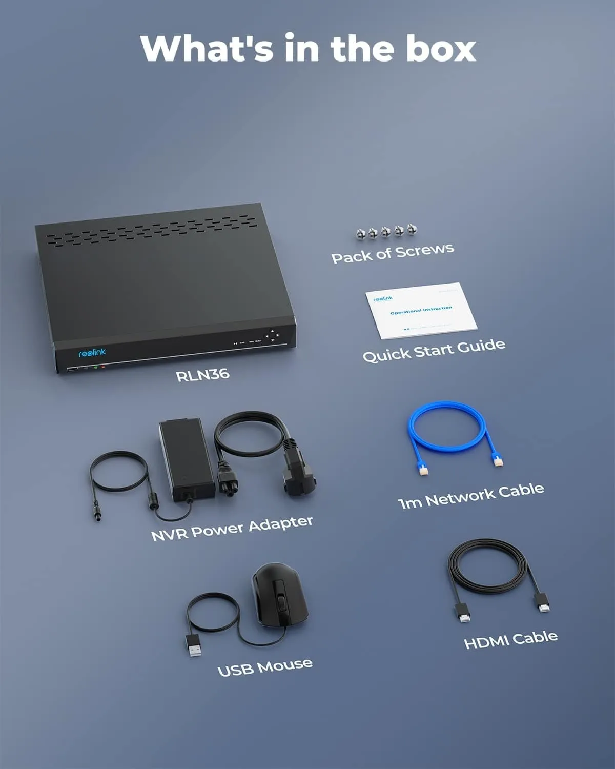Reolink NVS36 PoE 36-Kanal-NVR