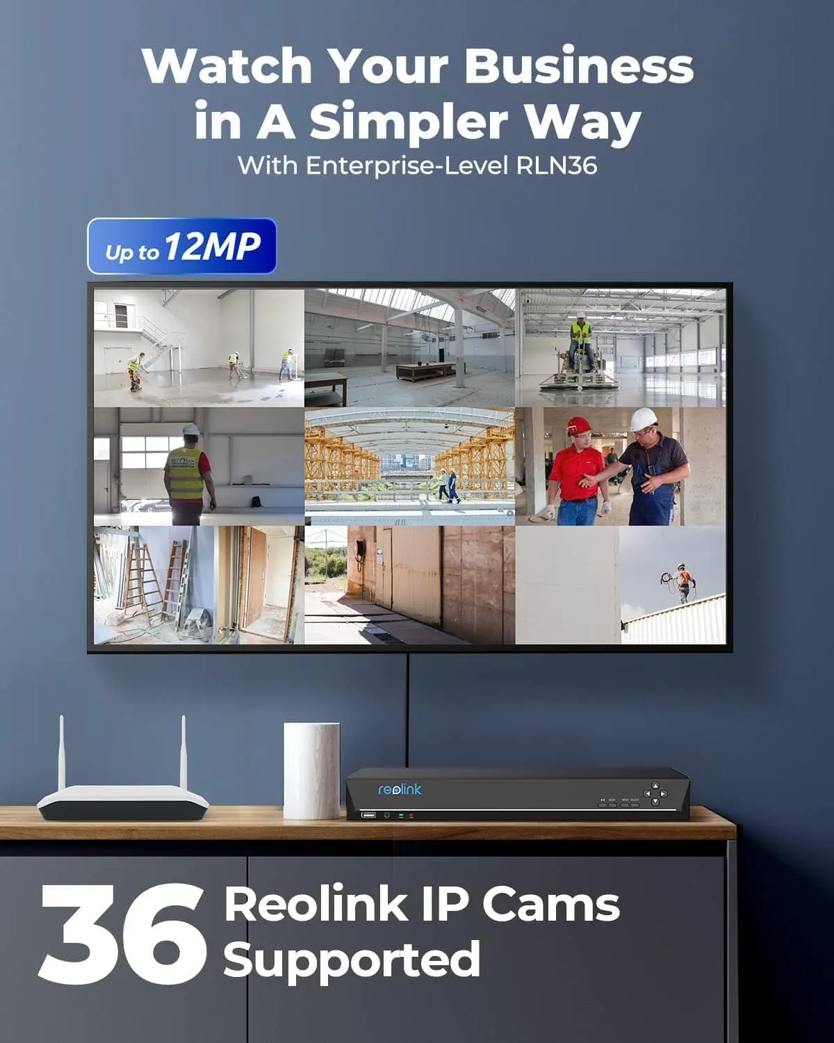 Reolink NVS36 PoE 36-Kanal-NVR