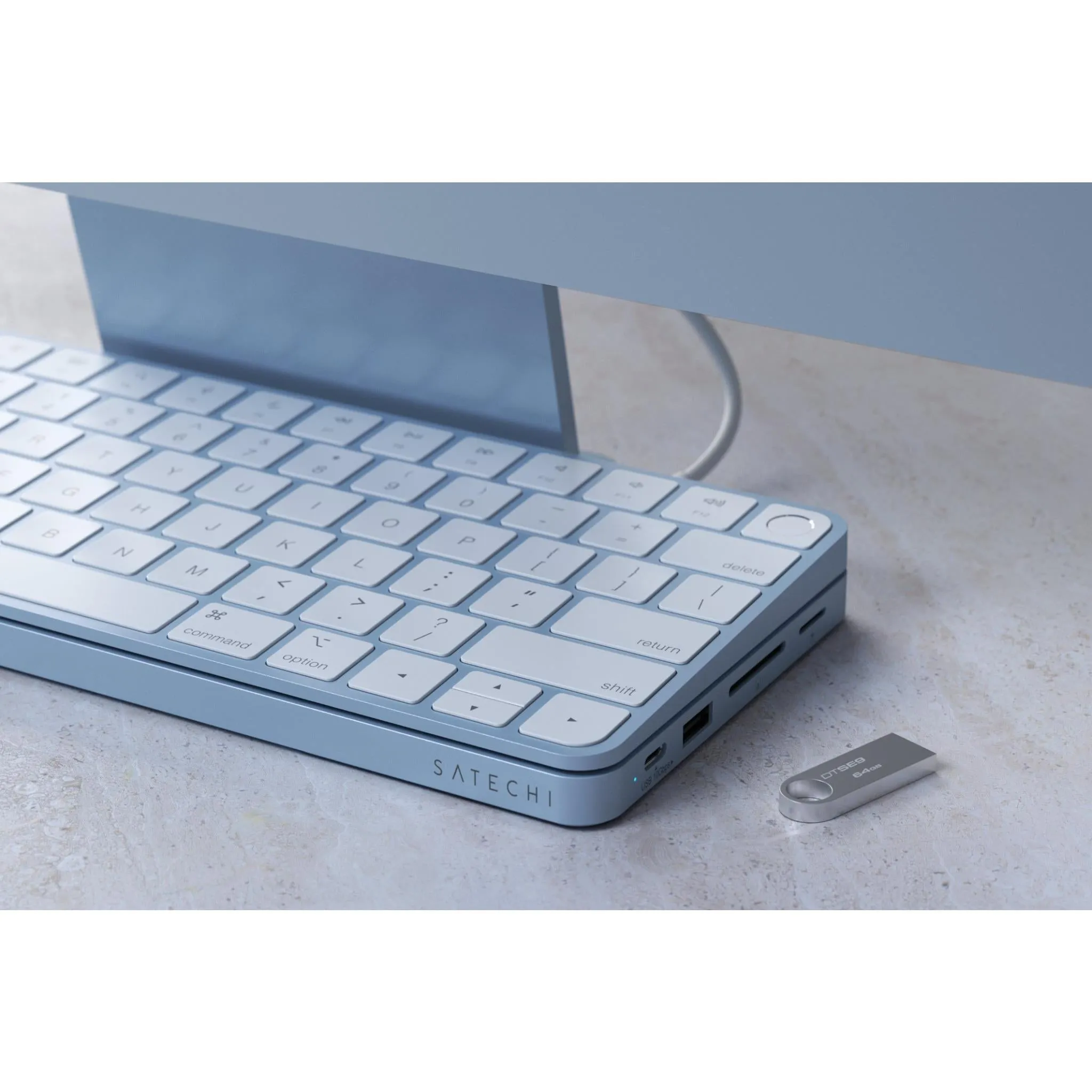 Satechi USB-C Slim Dock for 24" iMac (Blue)