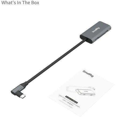 SmallRig 4-in-1 USB-C Hub PD 100W / USB-C 3.1 / USB-C 2.0 with Audio Adapter x 2