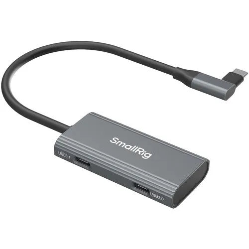 SmallRig 4-in-1 USB-C Hub PD 100W / USB-C 3.1 / USB-C 2.0 with Audio Adapter x 2
