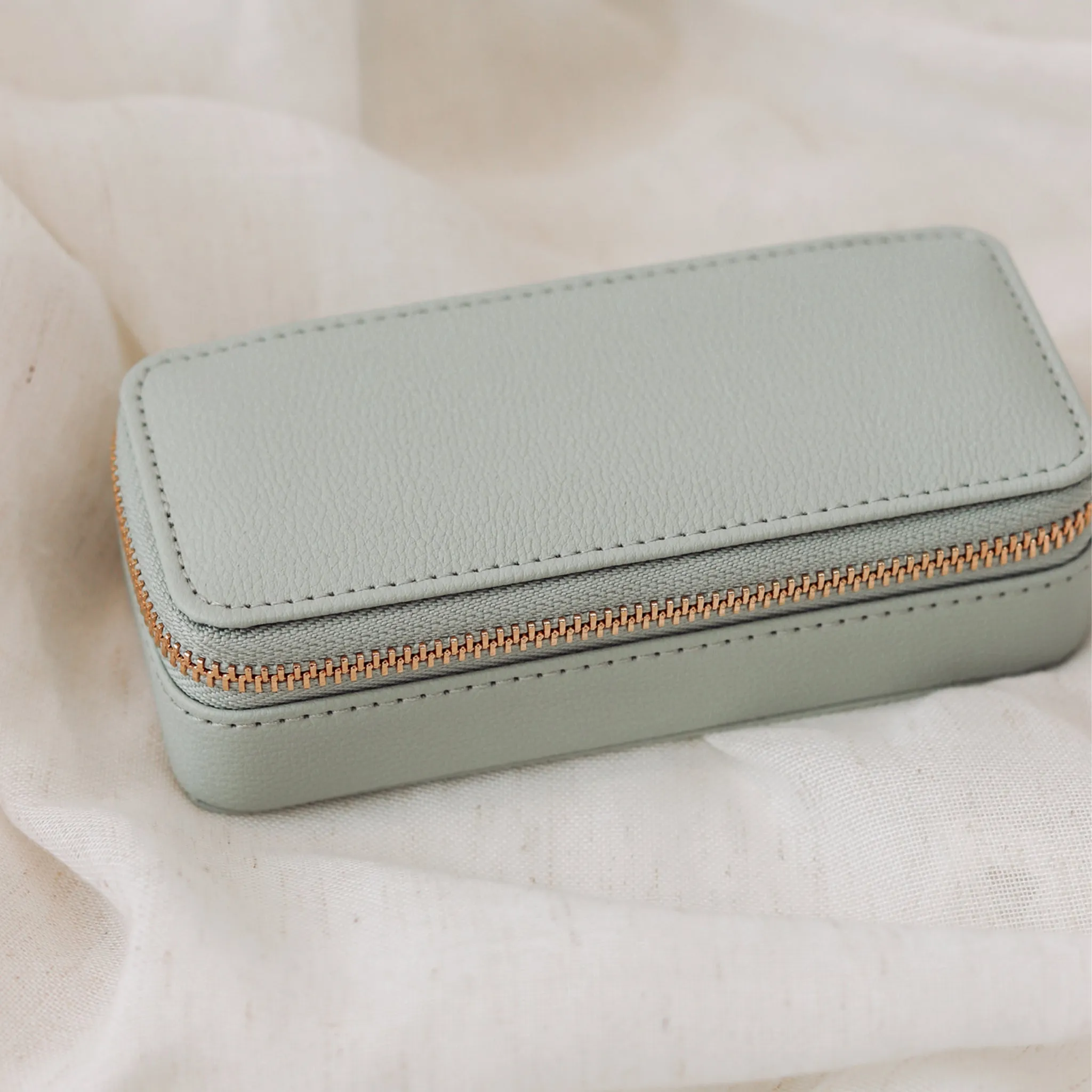 Stackers Sage Green Travel Jewellery Box - Medium