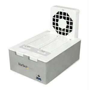 Startech Dock Up To Two 2.5in Or 3.5in Sata Ssds-hdds In A Stylish Black Docking Station