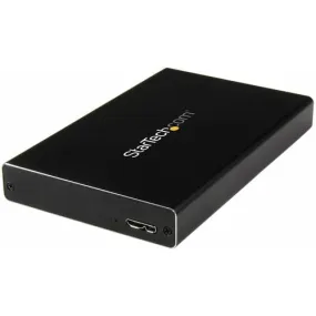 StarTech.com Drive Enclosure SATA/600 - USB 3.0 Black - Turn a 2.5" SATA III or IDE HDD / SSD into an external hard drive that connects to your computer through USB 3.0 with UASP - 2.5" hard drive enclosure