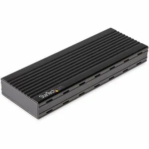 StarTech.com Drive Enclosure - USB 3.1 Type C Host Interface - UASP Support External - Black - 1 x SSD Supported - 1 x Total Bay - Aluminium