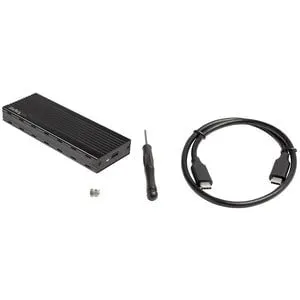 StarTech.com Drive Enclosure - USB 3.1 Type C Host Interface - UASP Support External - Black - 1 x SSD Supported - 1 x Total Bay - Aluminium
