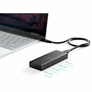 StarTech.com Drive Enclosure - USB 3.1 Type C Host Interface - UASP Support External - Black - 1 x SSD Supported - 1 x Total Bay - Aluminium