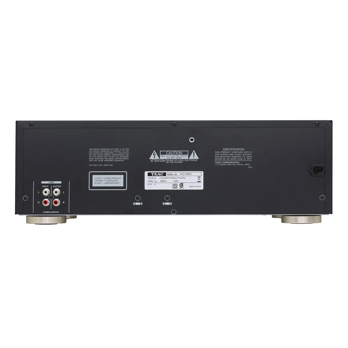 TEAC AD-850-SE Cassette Deck and CD Player with Microphone Input and Digital Recording Capability