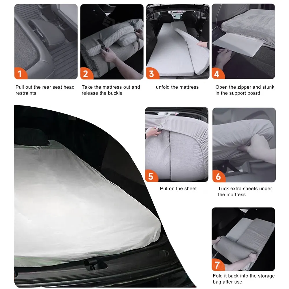 Tesla Model Y Camping Mattress Memory Foam Foldable Trunk Mattress Bed Mattress Road Trip