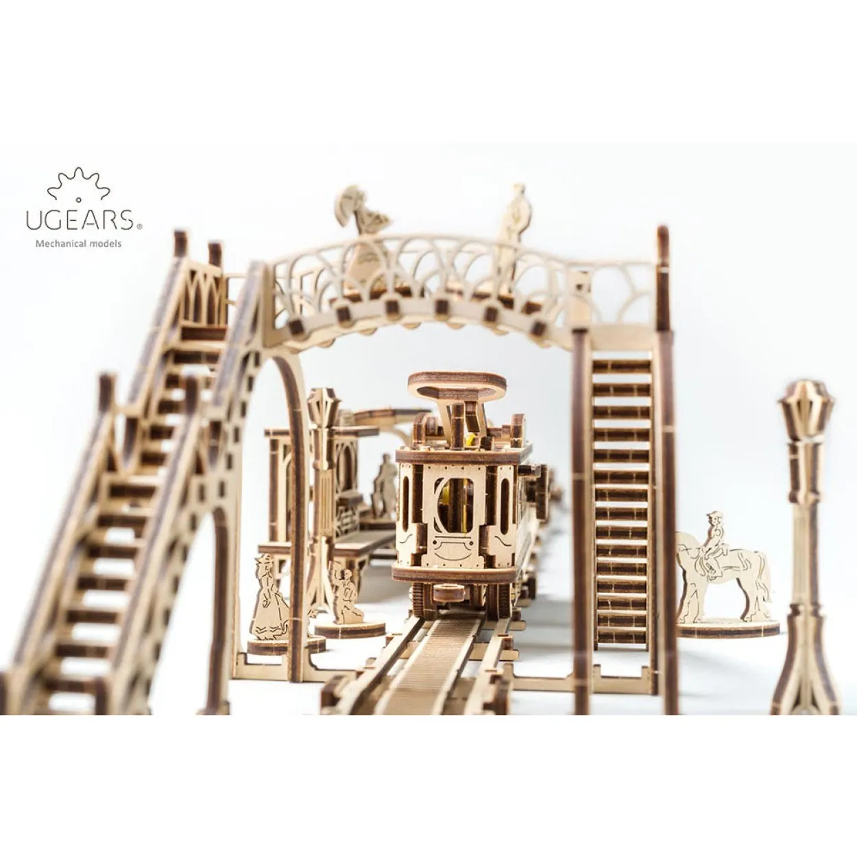 UGears Tram Line Model