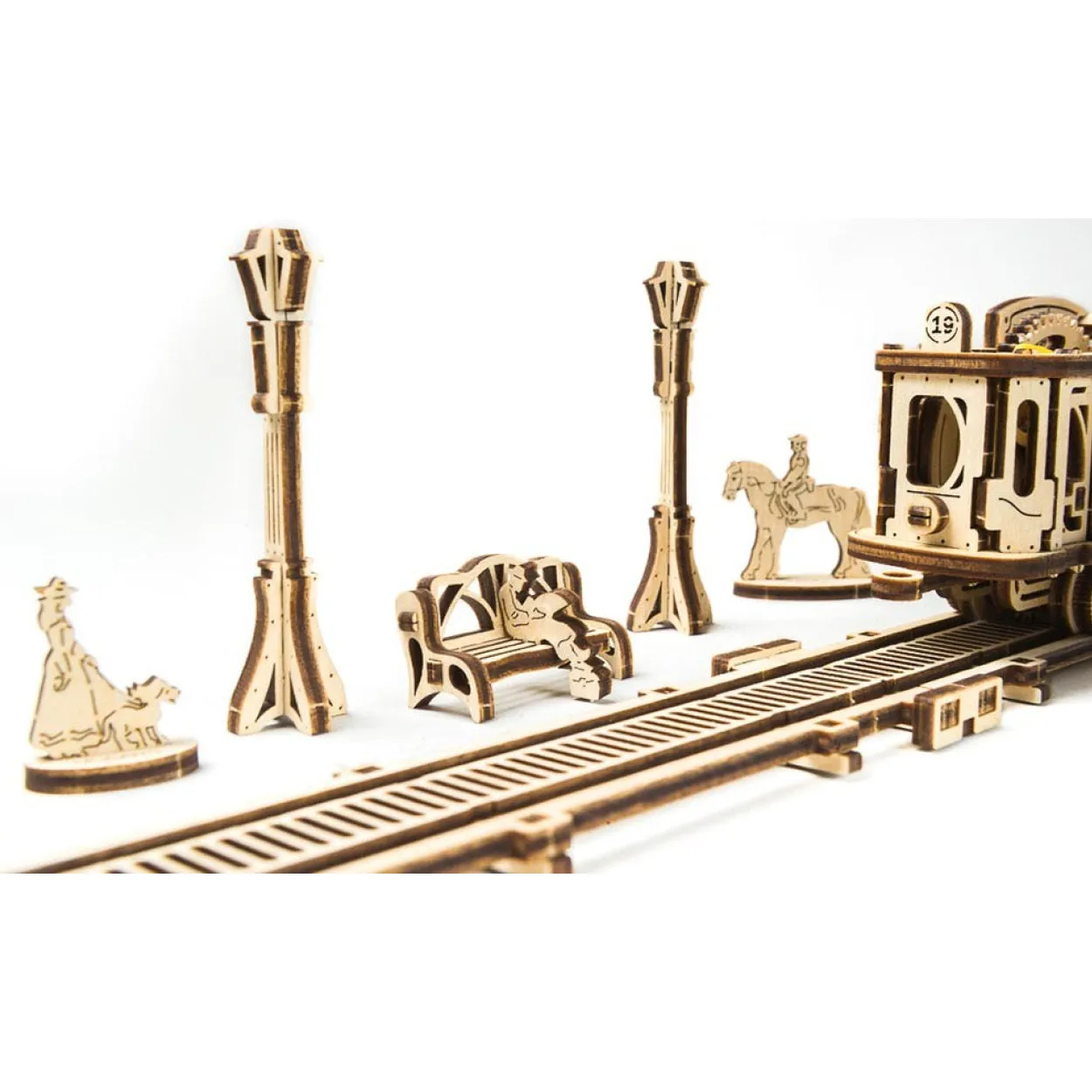 UGears Tram Line Model
