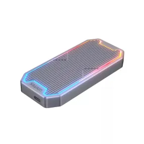 Unitek S1210B USB3.2 Gen2 Type-C to M.2 NVMe/SATA SSD Aluminum RGB Enclosure