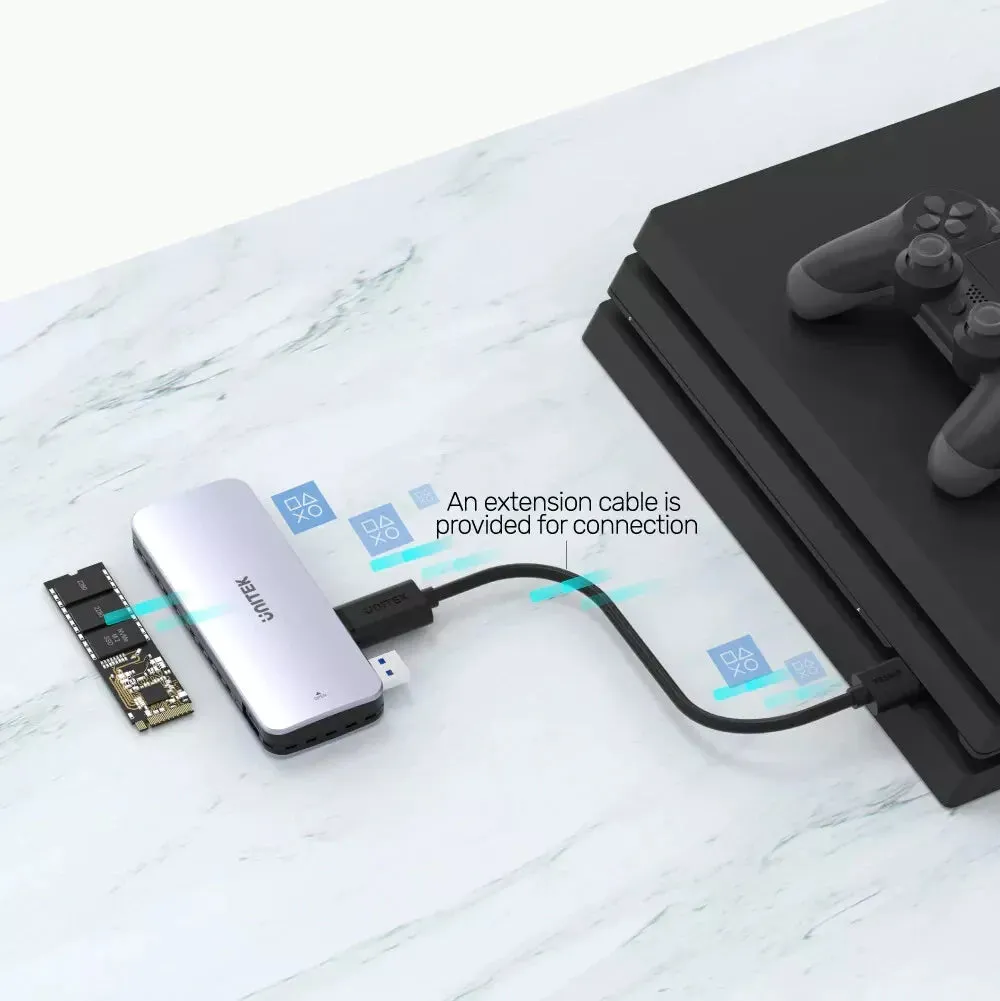 Unitek S1224A USB3.2 Gen2 Type-C to M.2 SSD Enclosure for PS5