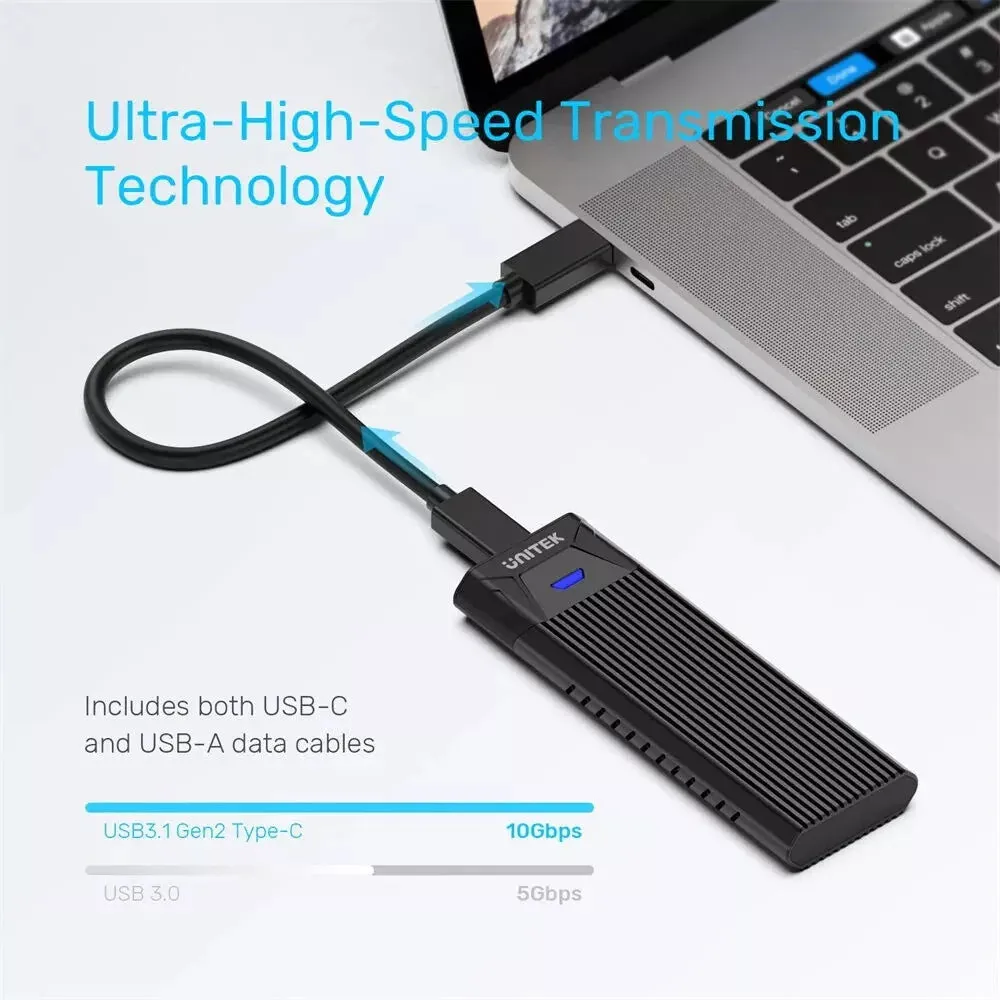 Unitek SolidForce S1203ABK USB 3.1 Gen 2 Type-C to PCIe/NVMe M.2 SSD Enclosure