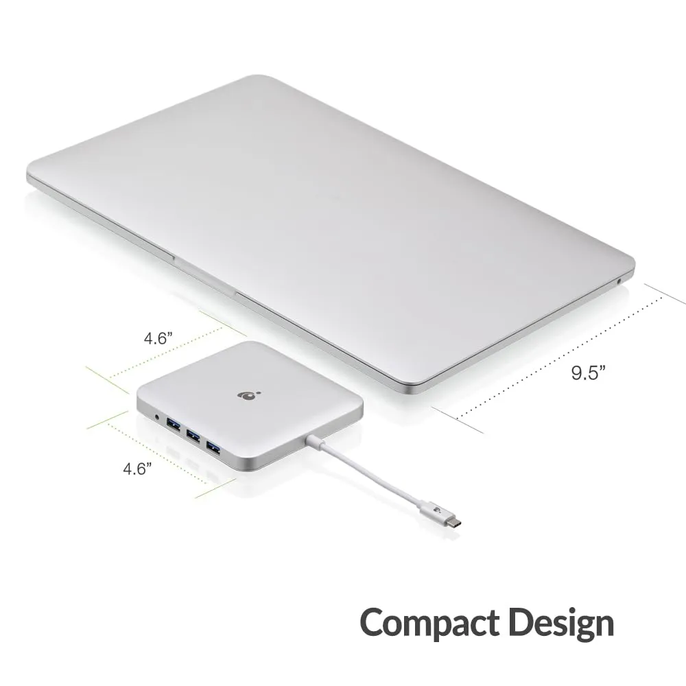 USB-C Docking Station with PD Pass-Thru
