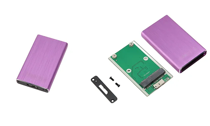 USB3.0 High-Speed Aluminum Alloy Brushed SSD Mobile SSD Box