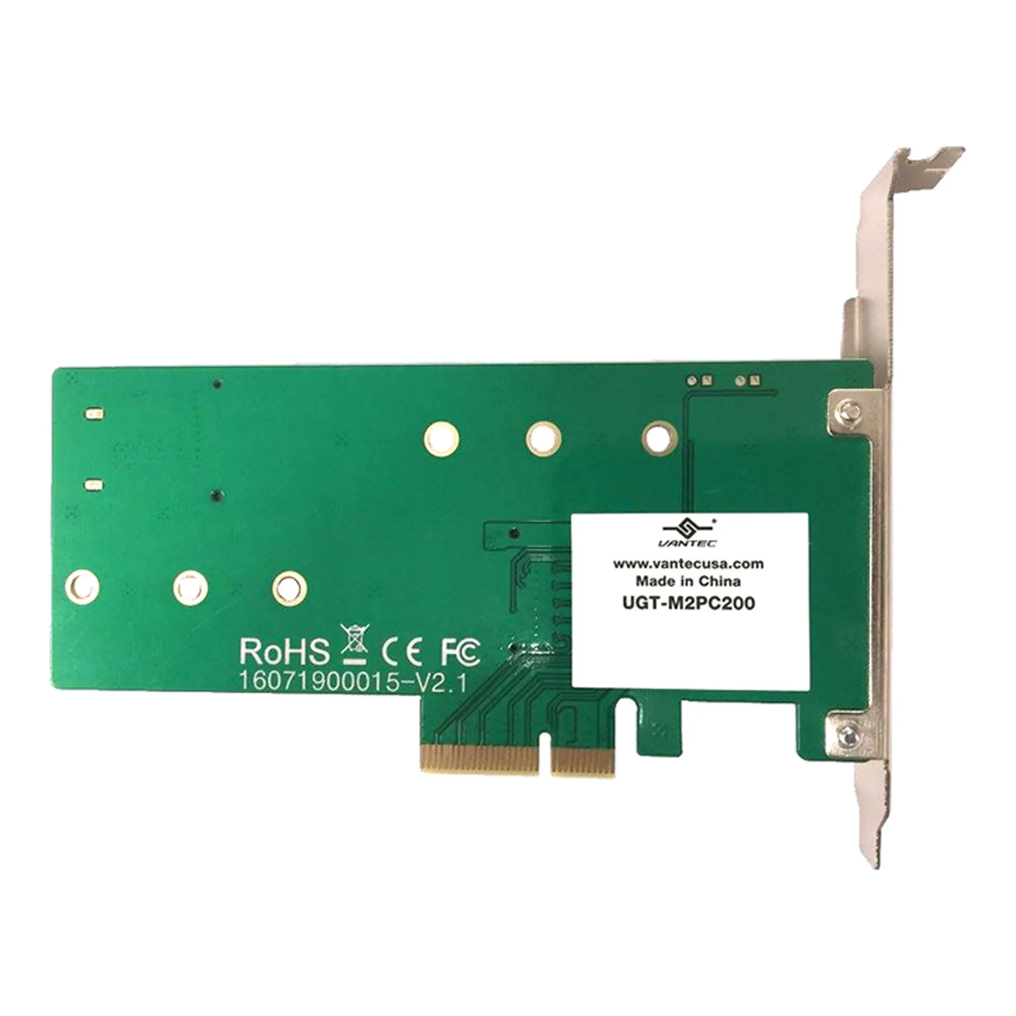 Vantec UGT-M2PC200 M.2 NVMe   M.2 SATA SSD PCIe X4 Adapter