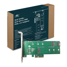 Vantec UGT-M2PC200 M.2 NVMe   M.2 SATA SSD PCIe X4 Adapter