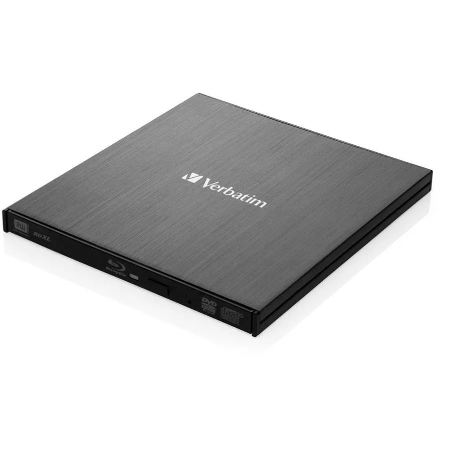 Verbatim External Slimline Blu-Ray DVD Drive Writer Windows Mac