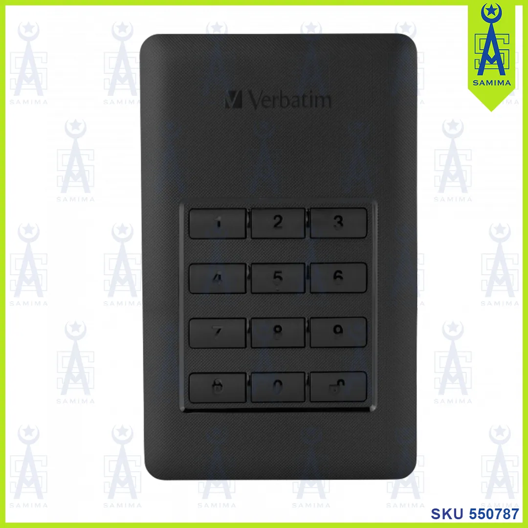 VERBATIM STORE N GO SECURE PORTABLE HDD USB3.1 2TB