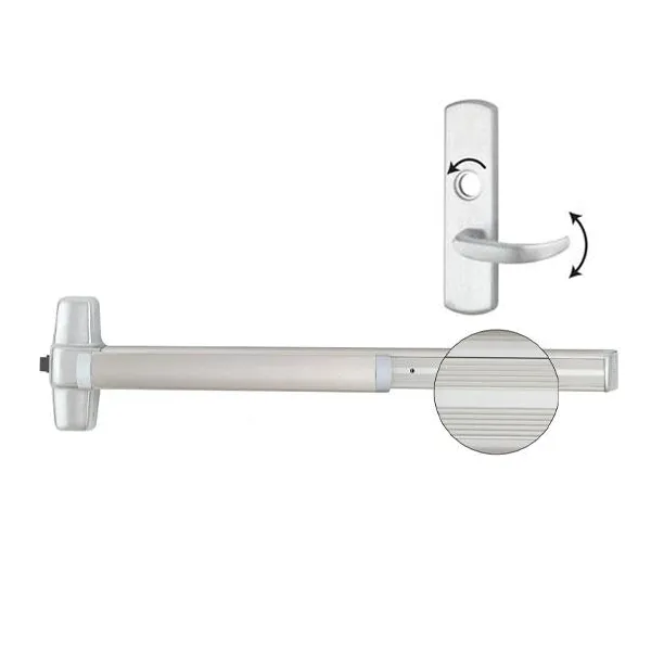 Von Duprin - 99L-17 3 - Rim Exit Device with Classroom Lever - Grooved - Aluminum - 3 Foot