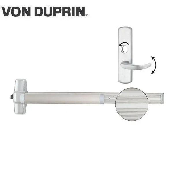 Von Duprin - 99L-17 3 - Rim Exit Device with Classroom Lever - Grooved - Aluminum - 3 Foot