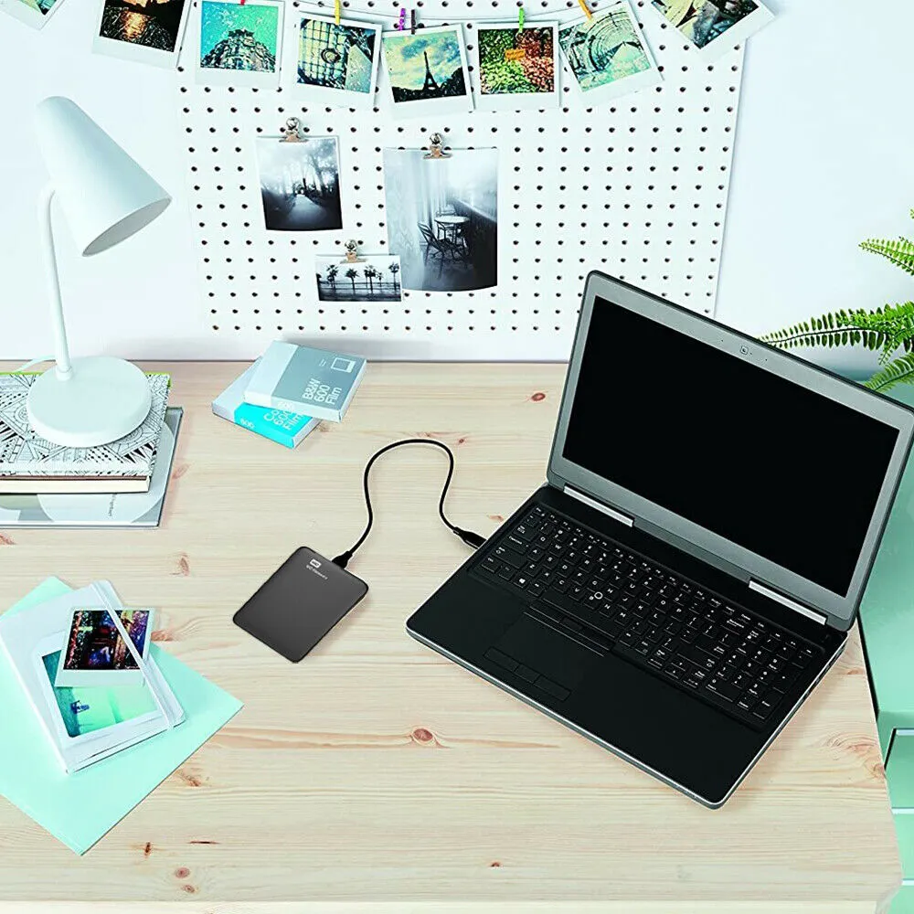 WD Elements 750GB Portable External Hard Drive USB 3.0 HDD for PC, WDBUZG7500ABK