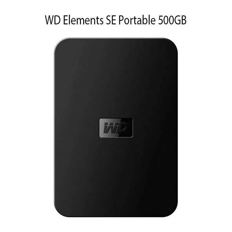WD Elements SE 500GB USB 3.0 Portable External Hard Drive WDBPCK5000ABK, Black