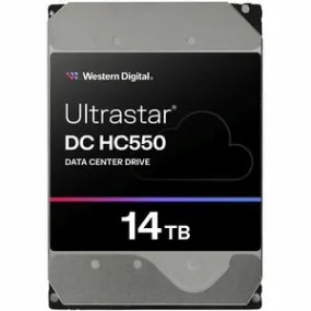 Western Digital Ultrastar DC HC550 WUH721814AL5204 14 TB Hard Drive - 3.5" Internal - SAS (12Gb/s SAS) - Conventional Magnetic Recording (CMR) Method