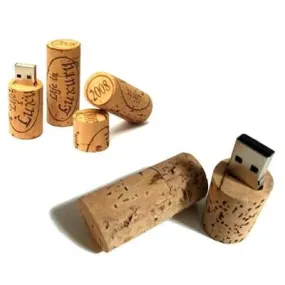 Wine Cork Recycled Wood USB Flash Drive