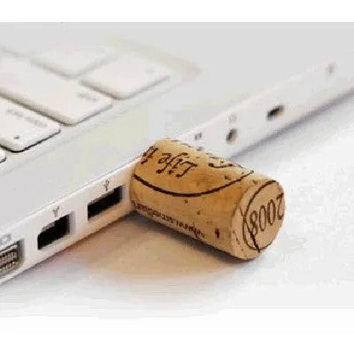 Wine Cork Recycled Wood USB Flash Drive