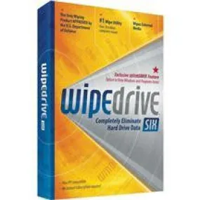 WIPEDRIVE 6 (WIN 95,98,98SE,ME,NT,2000,XP,VISTA,WIN 7-MAC 10.0 OR LATER)